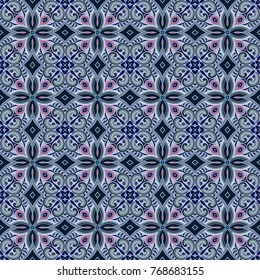Vector abstract patch pattern. Mosaic background