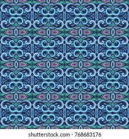 Vector abstract patch pattern. Mosaic background