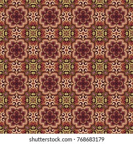 Vector abstract patch pattern. Mosaic background
