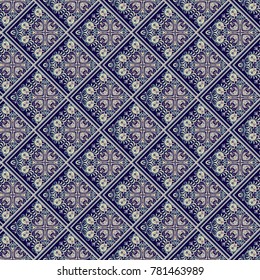 Vector abstract patch pattern. Mosaic background