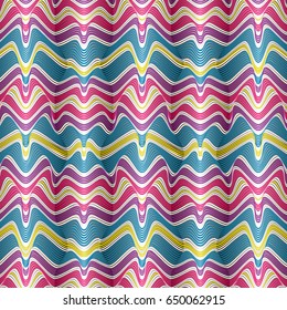 Vector abstract pattern. 3d effect background. 