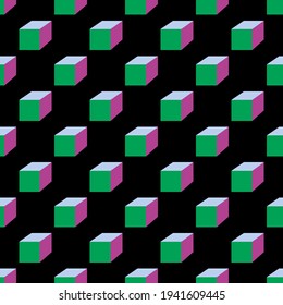 Vector abstract pattern with 3d squares.