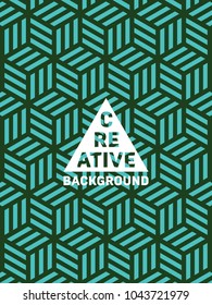 Vector abstract pattern background. Colorful template for banner, poster, flyer. Graphic geometric cover design and creative shape texture. Wallpaper illustration with place for text