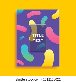 Vector abstract pattern background. Geometric colorful cover design and creative gradient shape texture. Graphic template for banner, poster, flyer. Illustration with place for text