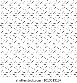 Vector abstract pattern with black line and drops on white background