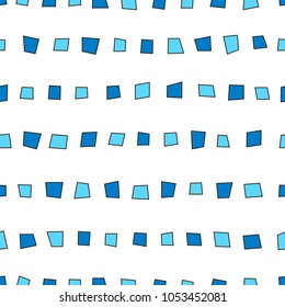 Vector abstract pattern with a blue rectangle. Seamless texture for wallpaper, packaging, textile