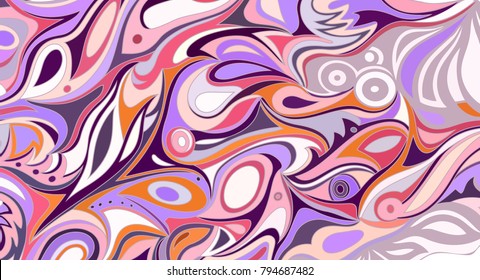 Vector abstract pattern. Bright colors oil stains background 