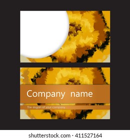 vector abstract pattern business cards orange color