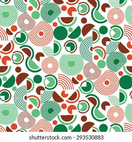 Vector abstract pattern with circle