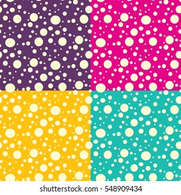 vector abstract pattern circles just ,a set of four patterns
