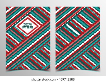 Vector Abstract pattern Cover template. The front and back side. African, Indian, Arabic motif. Can be used as a cover, flyer, invitation, card, certificate, congratulation.