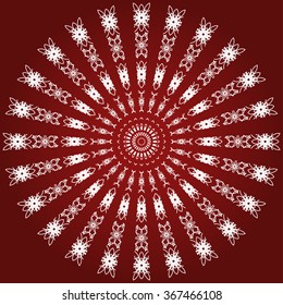 Vector abstract pattern from decorative ornaments