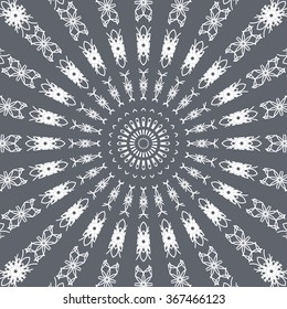 Vector abstract pattern from decorative ornaments