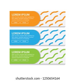 Vector abstract pattern design banner web template