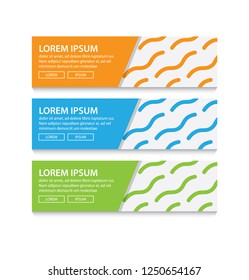 Vector abstract pattern design banner web template