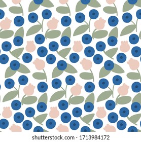Vector abstract pattern design in minimal style - blueberries - abstract pattern for cosmetics and packaging, jewelry, hand crafted and beauty project
