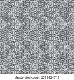 Vector abstract pattern with geometric ornament