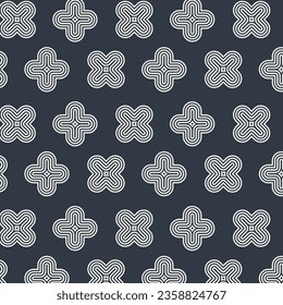 Vector abstract pattern with geometric ornament