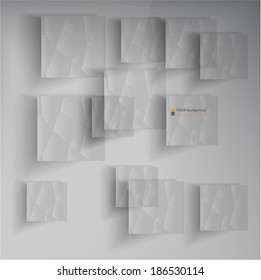 Vector abstract pattern and glass. Design background