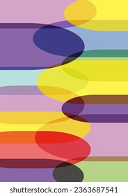 Vector abstract pattern illustration, colorful template background with curves in confusion