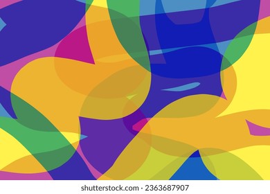 Vector abstract pattern illustration, colorful template background with curves in confusion