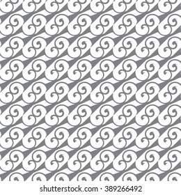 Vector abstract pattern. Modern stylish texture. Repeating geometric tiles with curls