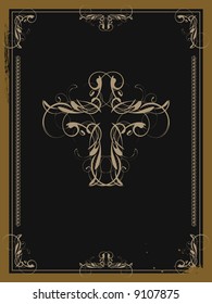 vector abstract pattern on black background