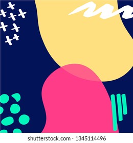 vector abstract pattern on blue background