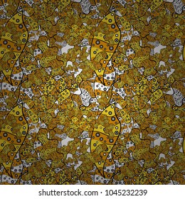 Vector abstract pattern page for antistress. Can be used for cards, invitations, save the date cards and many more. Vector illustration. On yellow, black and white colors.