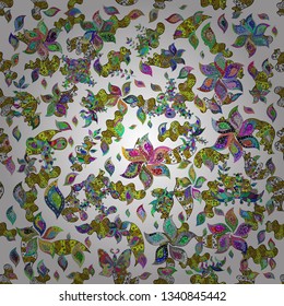 Vector abstract pattern page for antistress. Can be used for cards, invitations, save the date cards and many more. Vector illustration. On gray, yellow and white colors.