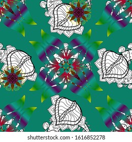 Vector abstract pattern page for antistress. Can be used for cards, invitations, save the date cards and many more. On blue, green and white colors. Vector illustration.