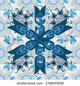 Vector abstract pattern page for antistress. Can be used for cards, invitations, save the date cards and many more. On neutral, blue and gray colors. Vector illustration.