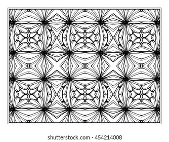 Vector abstract pattern page for antistress coloring
