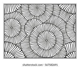 Vector abstract pattern page for antistress coloring