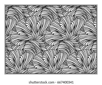 Vector abstract pattern page for antistress coloring