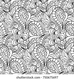Vector abstract pattern page for antistress coloring
