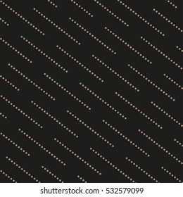 Vector abstract pattern. Regular monochrome texture. Stripes from diagonal dotted lines