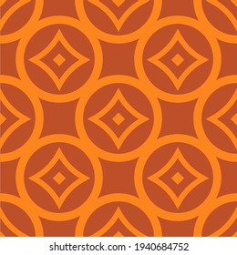 Vector abstract pattern with shapes. Firebrick and dark orange colors.