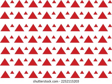 vector abstract pattern simple triangle red and white tribal ethnic traditional design for background ikat argyle gingham made in traditional textile center in india