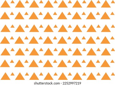 vector abstract pattern simple triangle orange and white tribal ethnic traditional design for background ikat argyle gingham made in traditional textile center in india