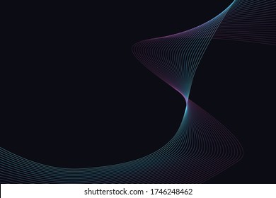 Vector Abstract pattern. wave neon laser concept background.