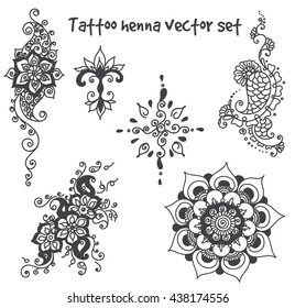 vector abstract patterns tattoo henna zentangle stock vector royalty free 438174556 shutterstock