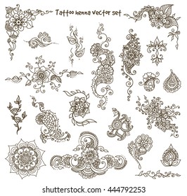 Black Line Art Ornate Flower Design Stock Vector (Royalty Free ...