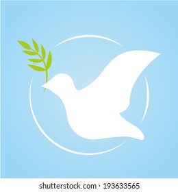 Vector Abstract Peace Icon Isolated On Background