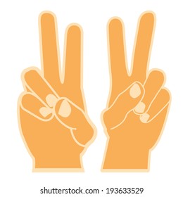 Vector Abstract Peace Icons Isolated On Background