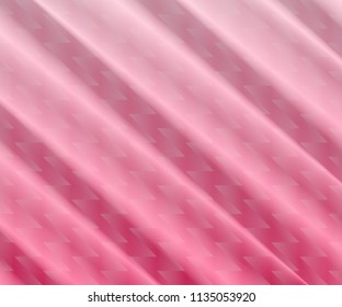 vector abstract pearl pink shade background vivid tone.simple wave smooth silk,satin or plastic elegant curve sweet color tracery texture art design.shiny slant curly stripe crease curtain fabric wall