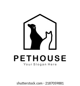 Vector Abstract Pet House Logo