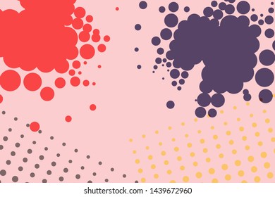 vector abstract pink background with halfton round. EPS 10.
