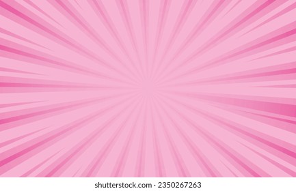 Vector abstract pink background with sunburst