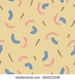 Vector abstract pink blue yellow repeat pattern